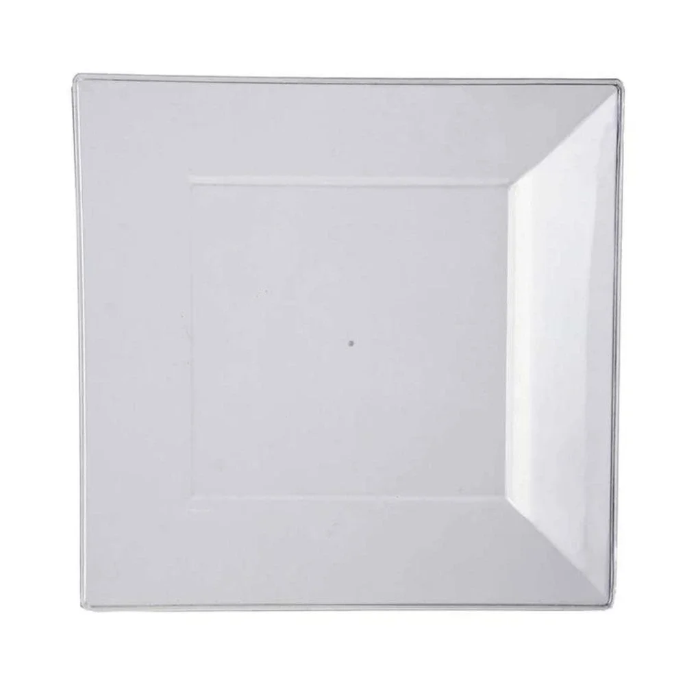Lot‎ White Square Plates Napkins Party Disposable Microwave-safe 7